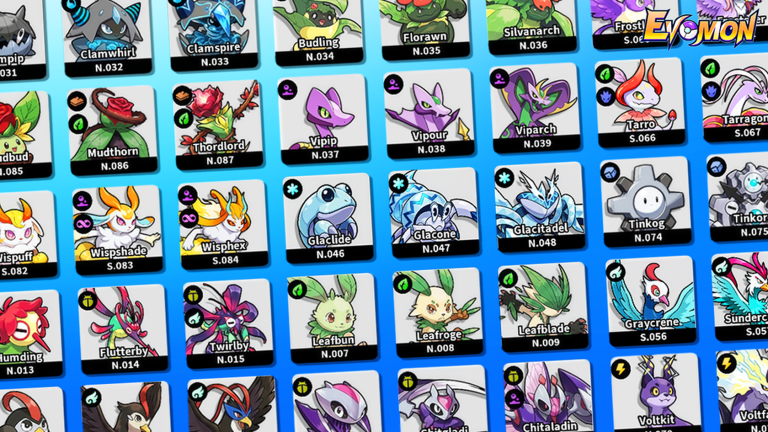 Evomon Roblox creature index artwork
